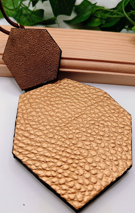 Collana con pendente double-face