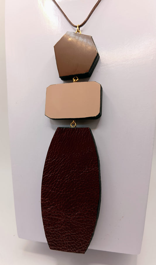 Collana lunga double-face