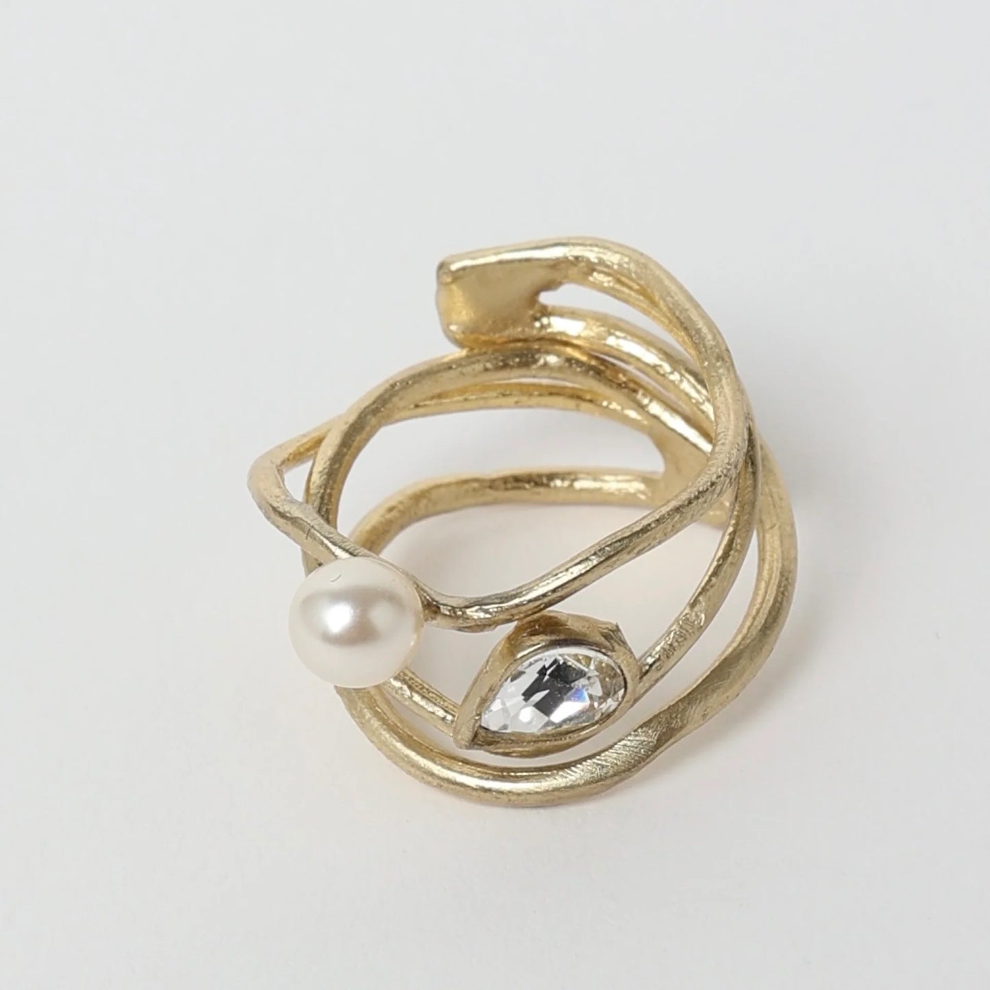 Anello in bronzo pearl
