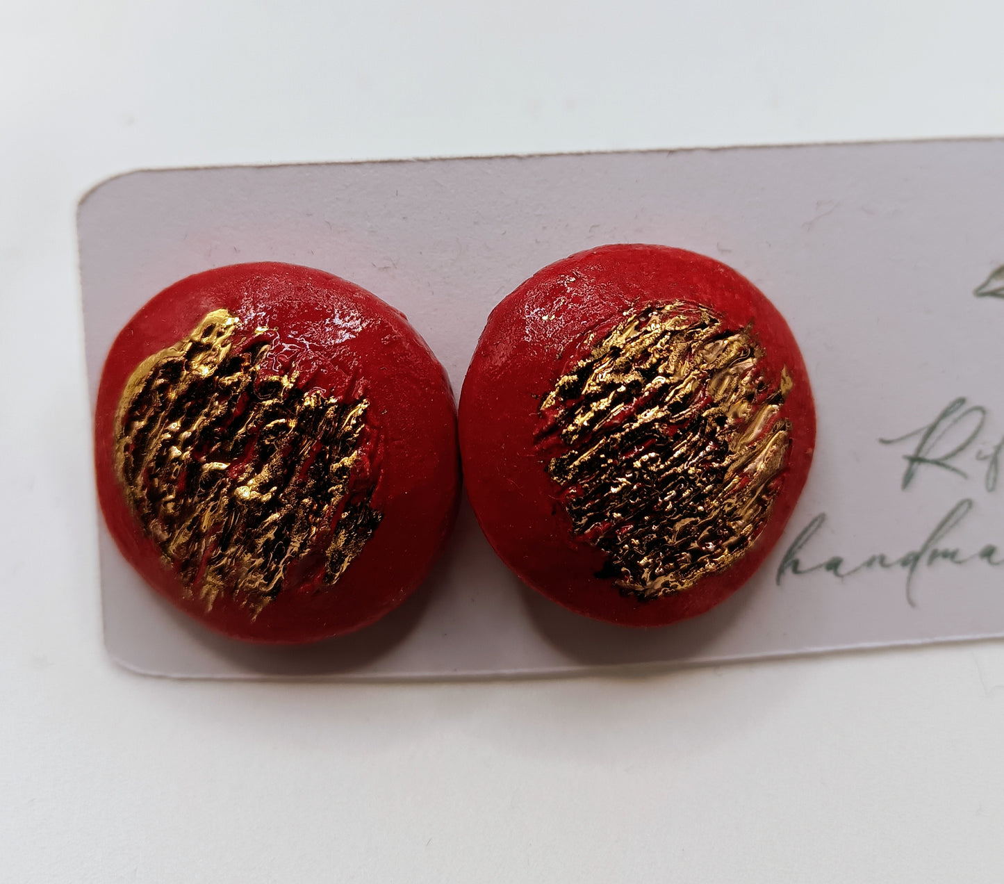 Bottoncini lobo ceramica lustro oro