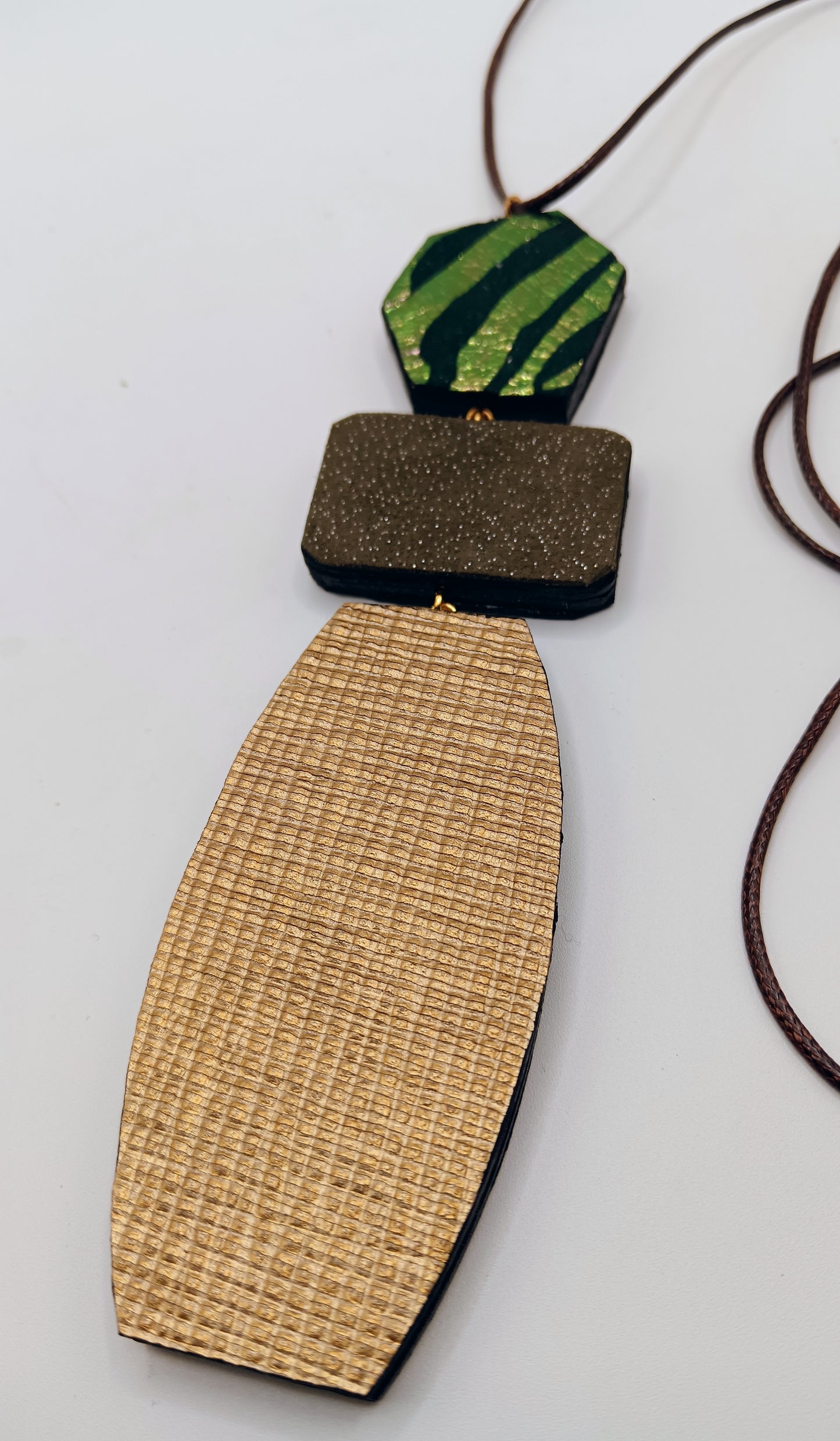 Collana lunga double-face