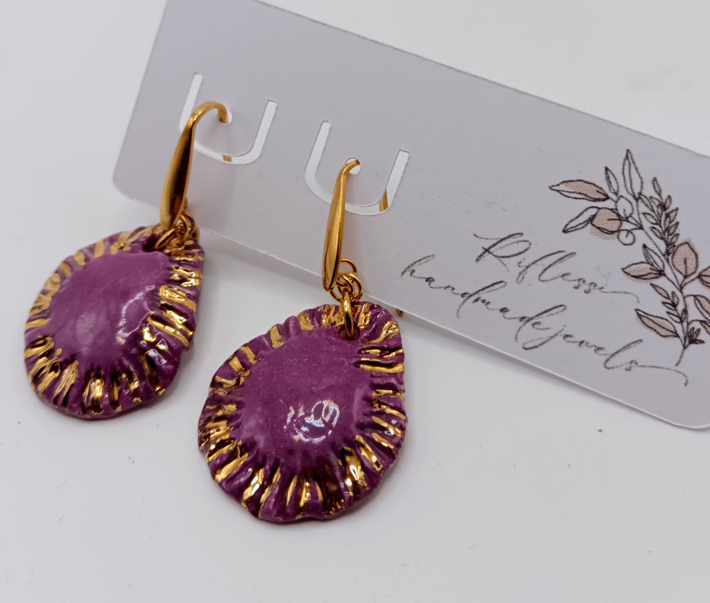 Orecchini pendenti goccia larga