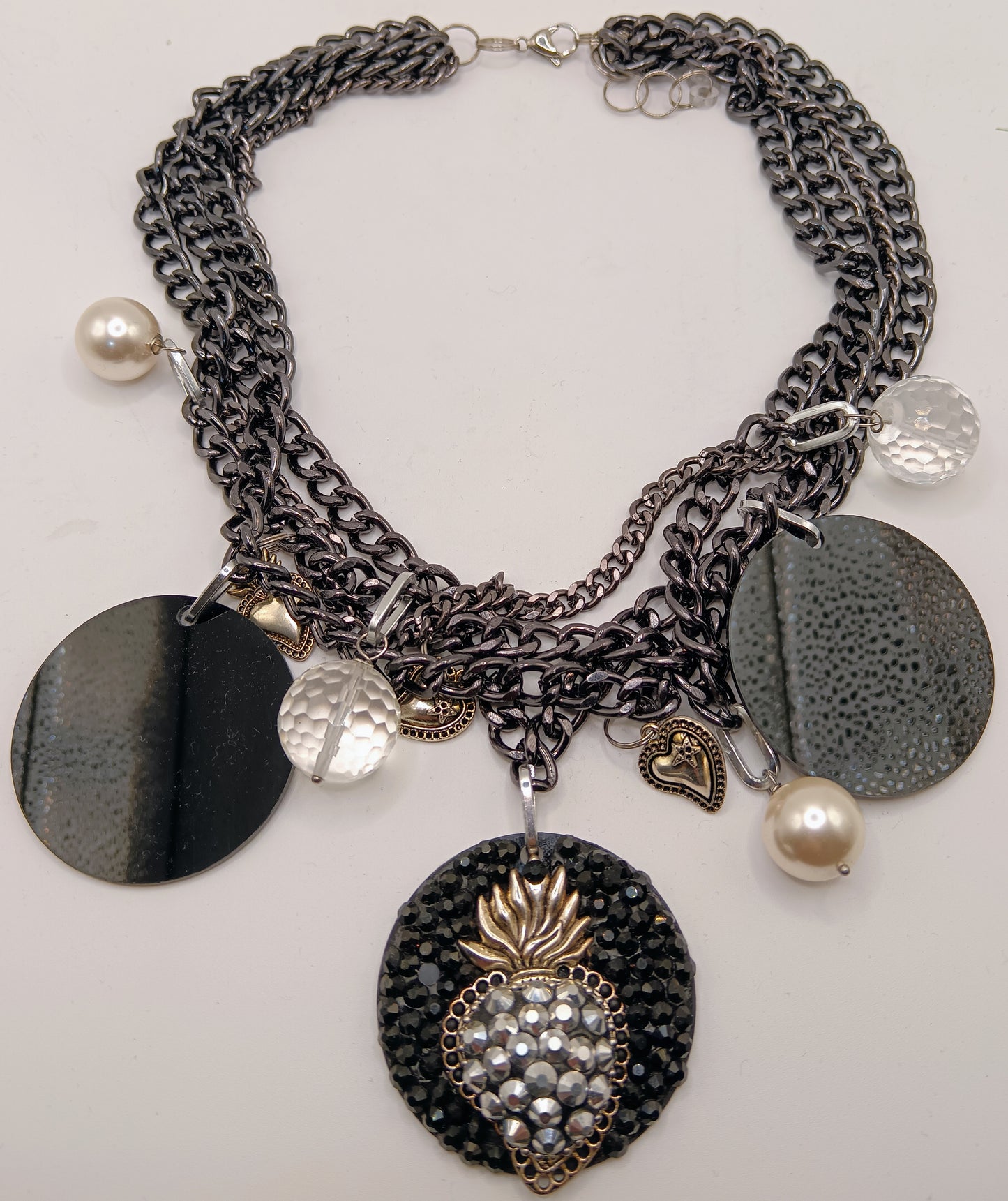 Girogola cuore sacro con catene multigiro