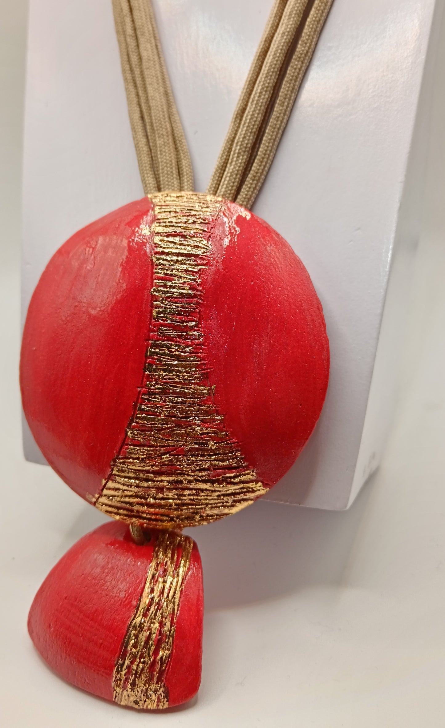 Collana in ceramica Lustro oro