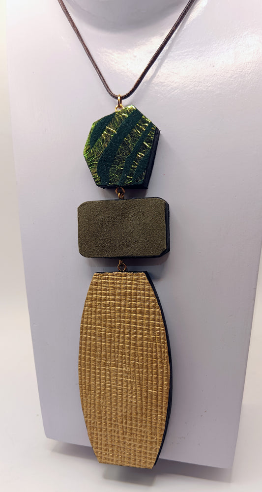 Collana lunga double-face