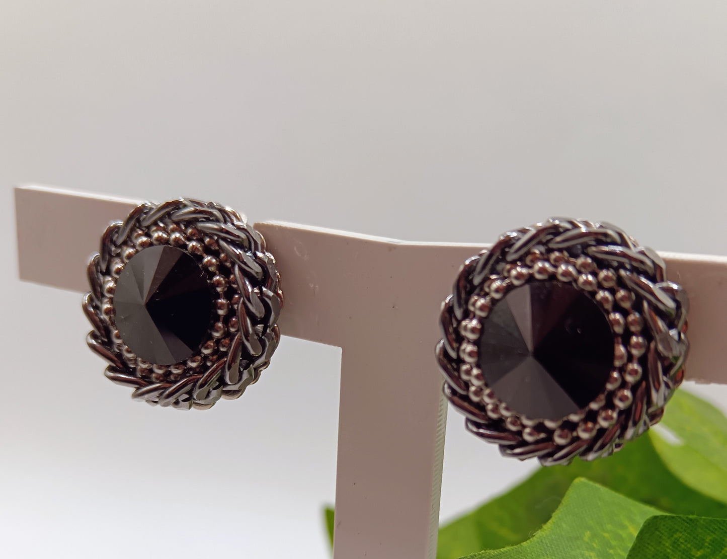 Orecchini clip con vortici di catene