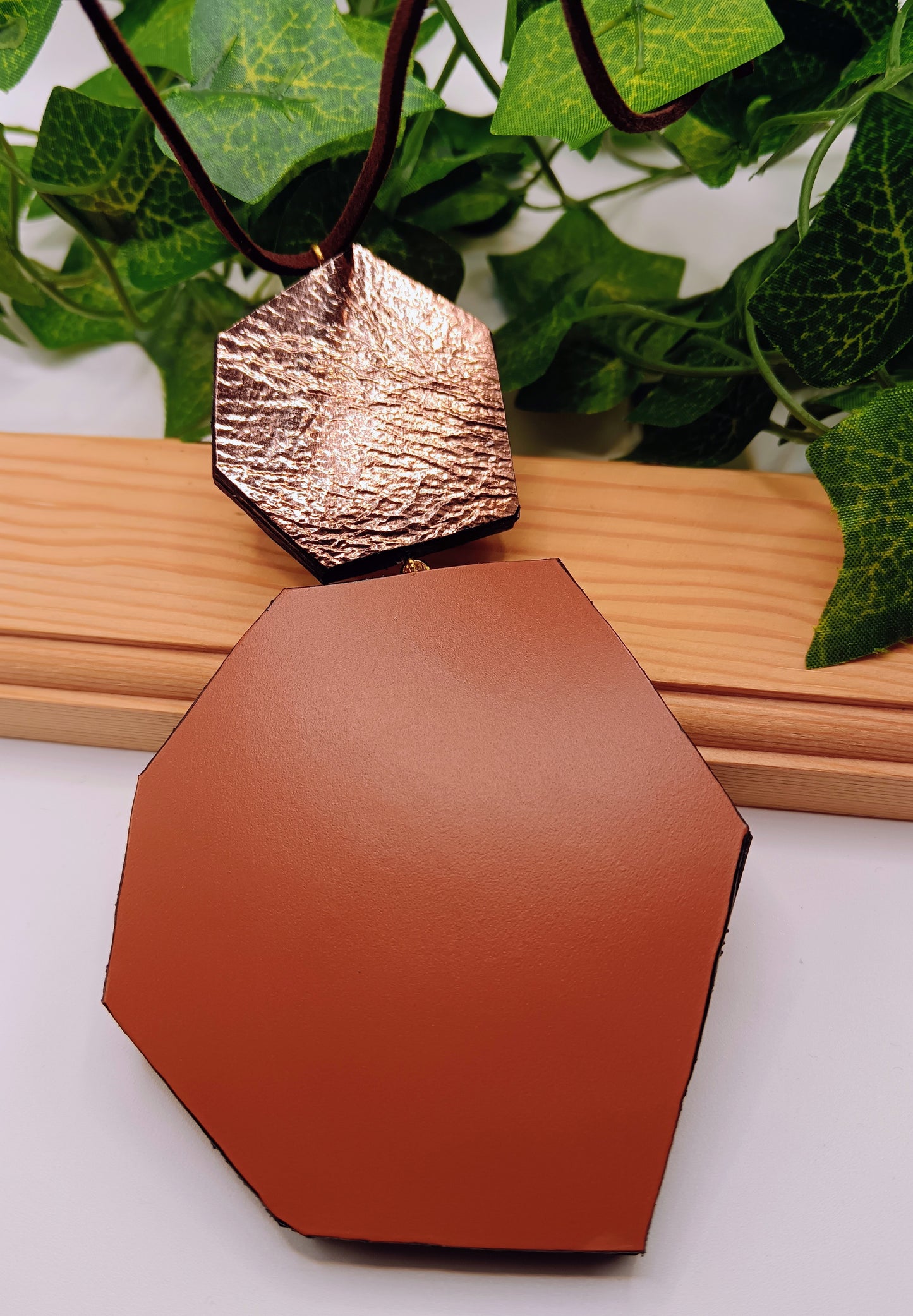 Collana con pendente double-face